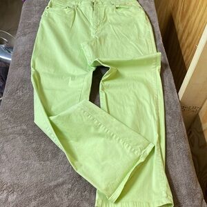 Talbot size 12 jeans has a very small mark on back leg see pic. bright green